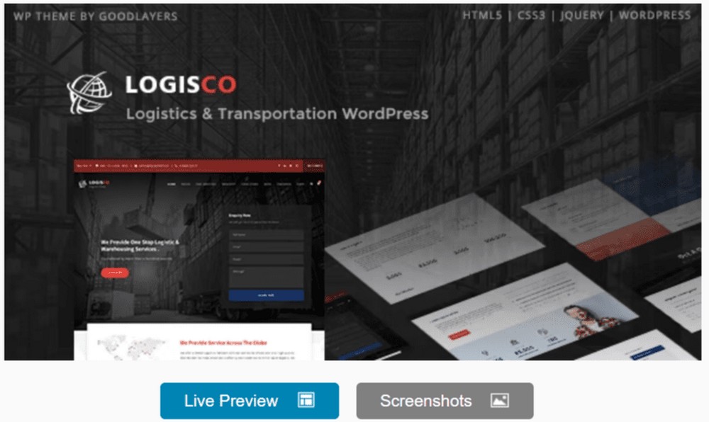 Logisco WordPress theme
