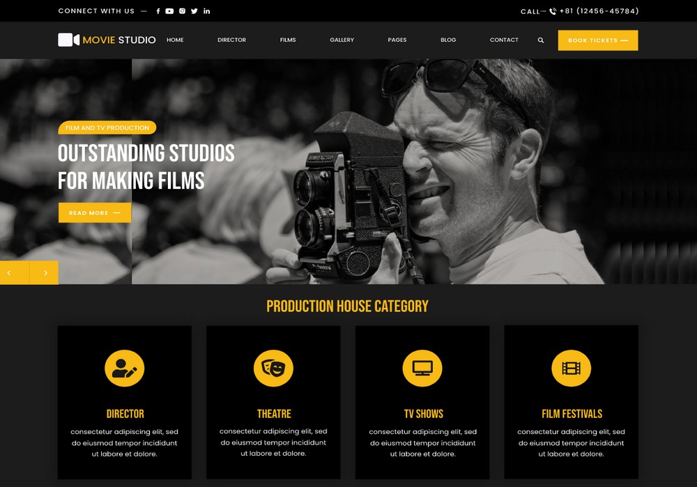MovieStudio outstanding theme for films