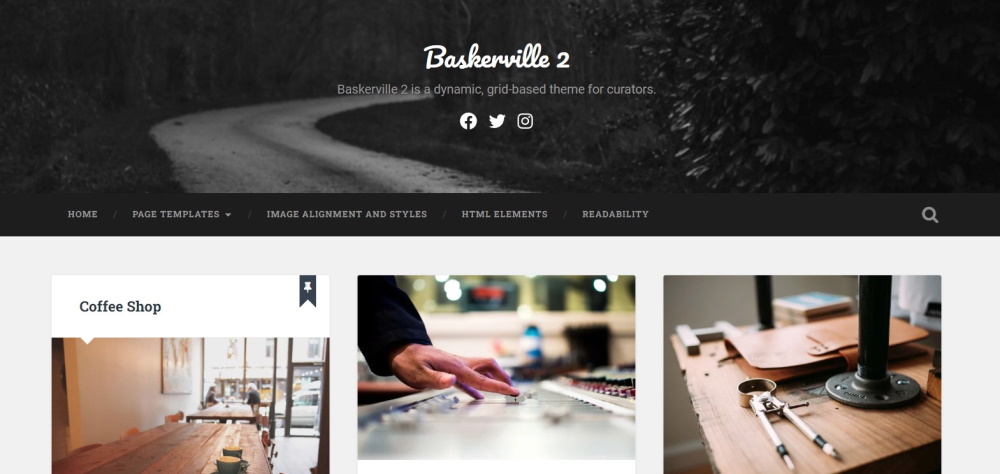 Baskerville 2 WordPress theme demo