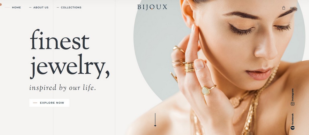 bijoux wordpress theme for jewelry selling