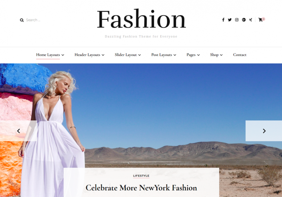 Blossom fashion WordPress theme