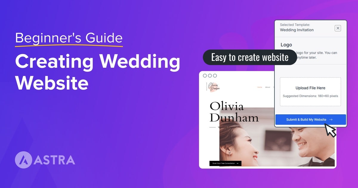 create a wedding website with WordPress