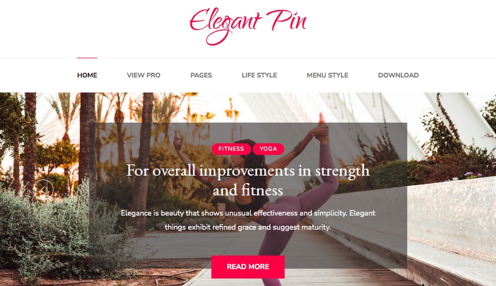 Elegant pin beautiful WordPress themes