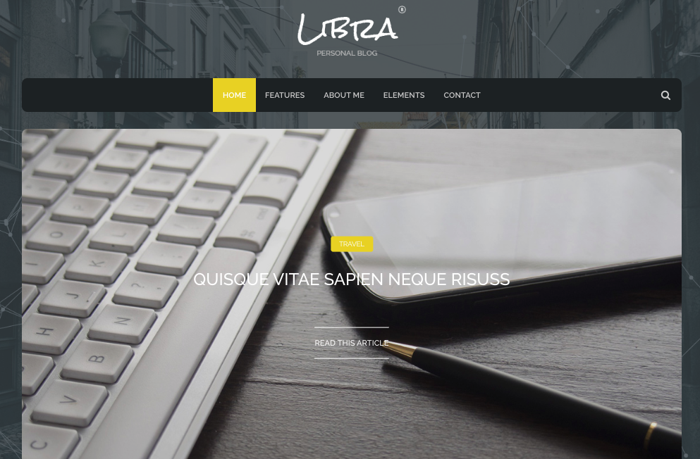 Libra WordPress theme