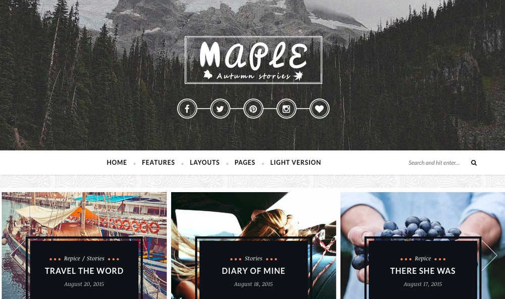 Maple WordPress theme