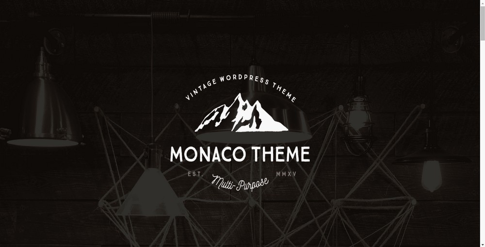 Monaco retro WordPress website