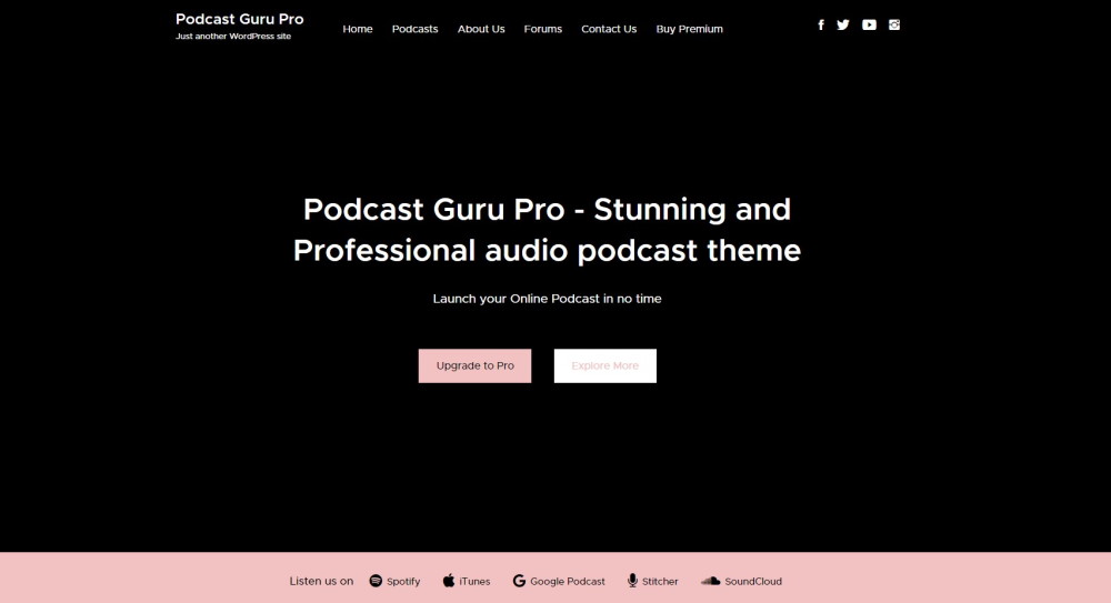podcast guru theme home page demo
