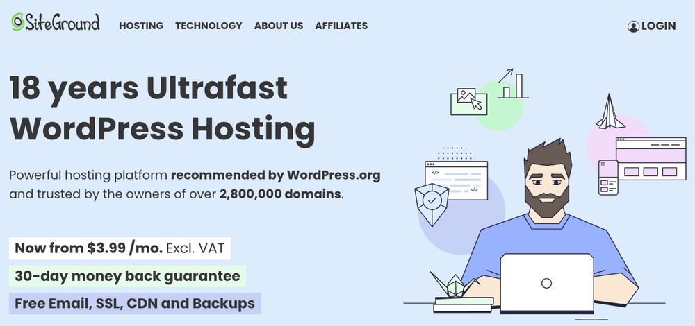 Siteground WordPress hosting