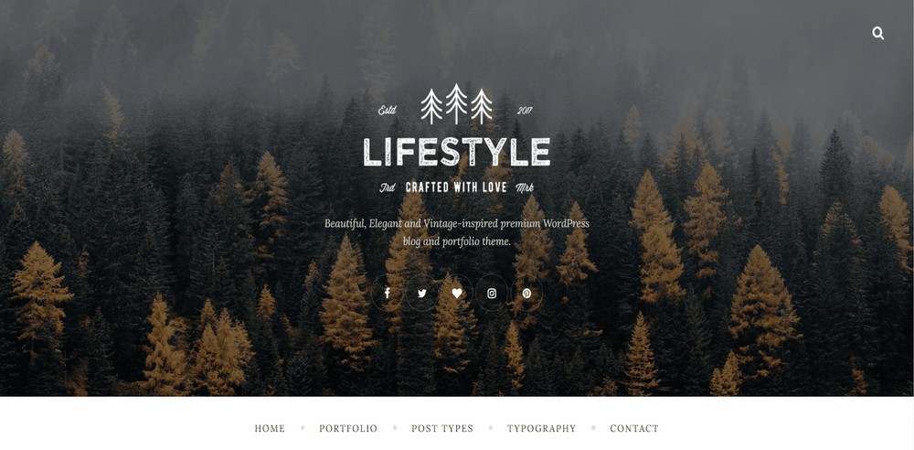 the lifestyle WordPress theme 
