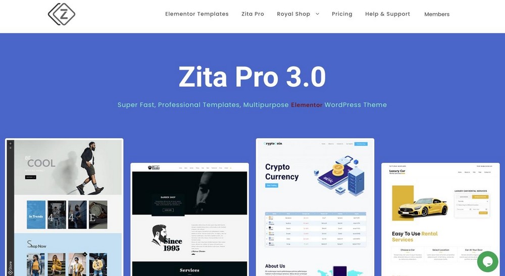 Zita WordPress theme
