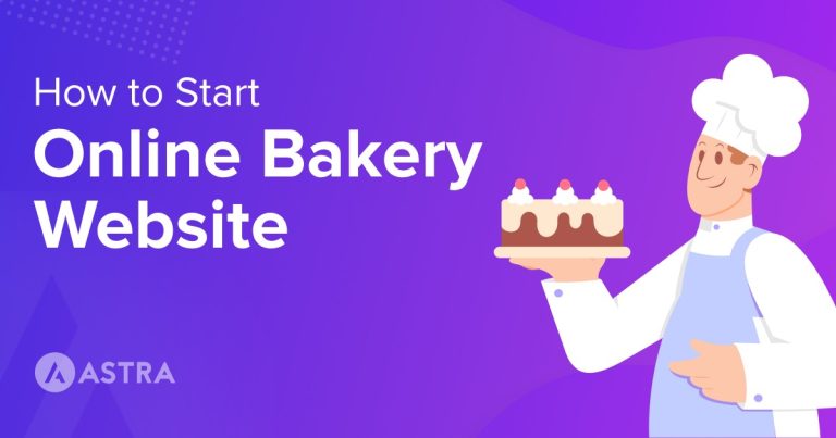 build online bakery website