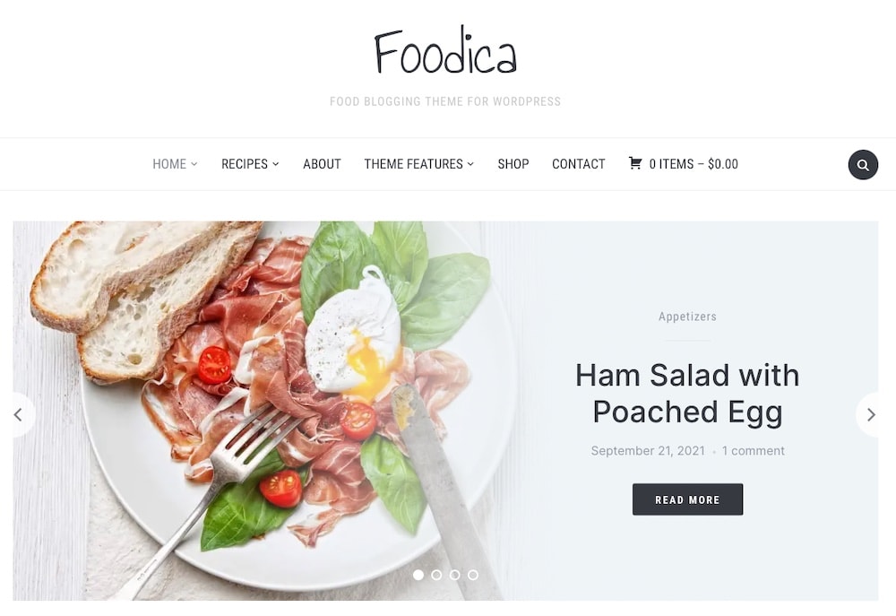 Foodica WordPress Theme