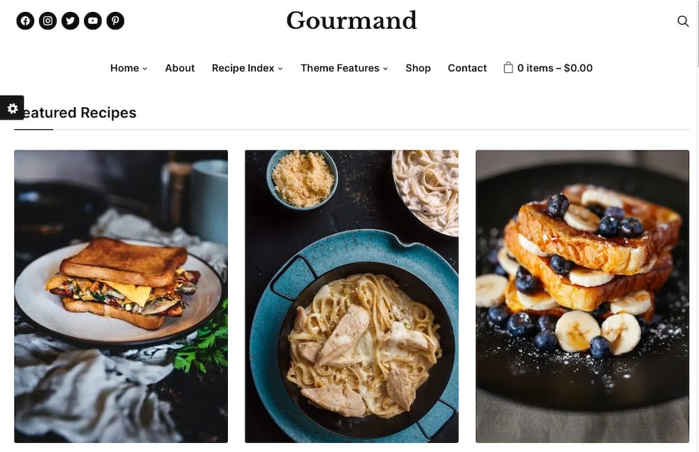 Gourmand WordPress Theme