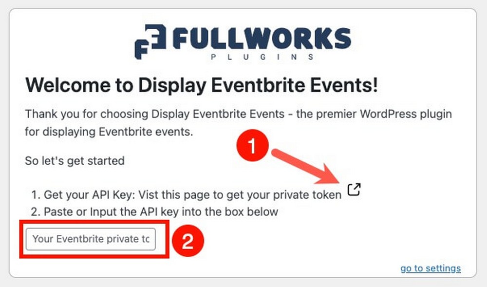 How to configure display Eventbrite Events
