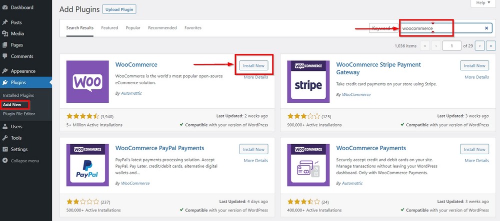 install woocommerce on photography website