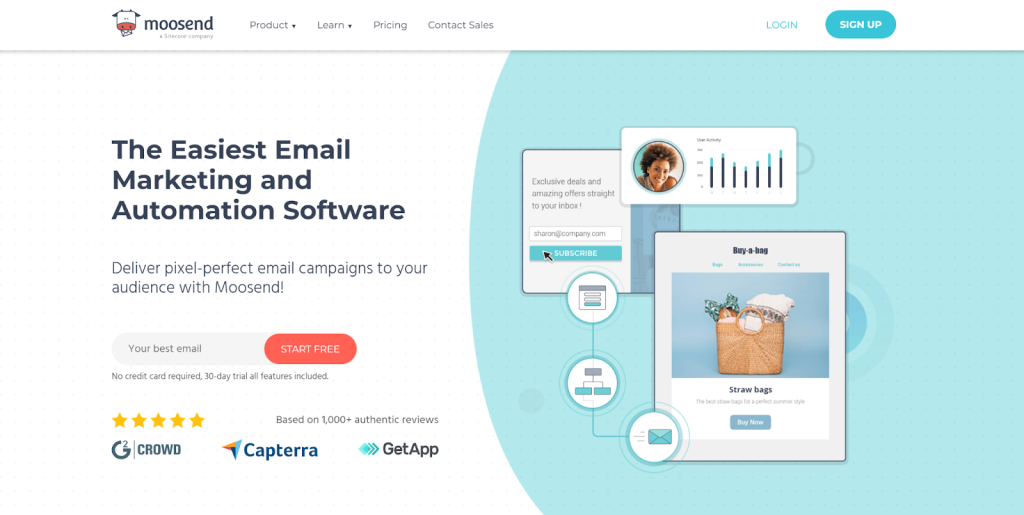 moosend email marketing software