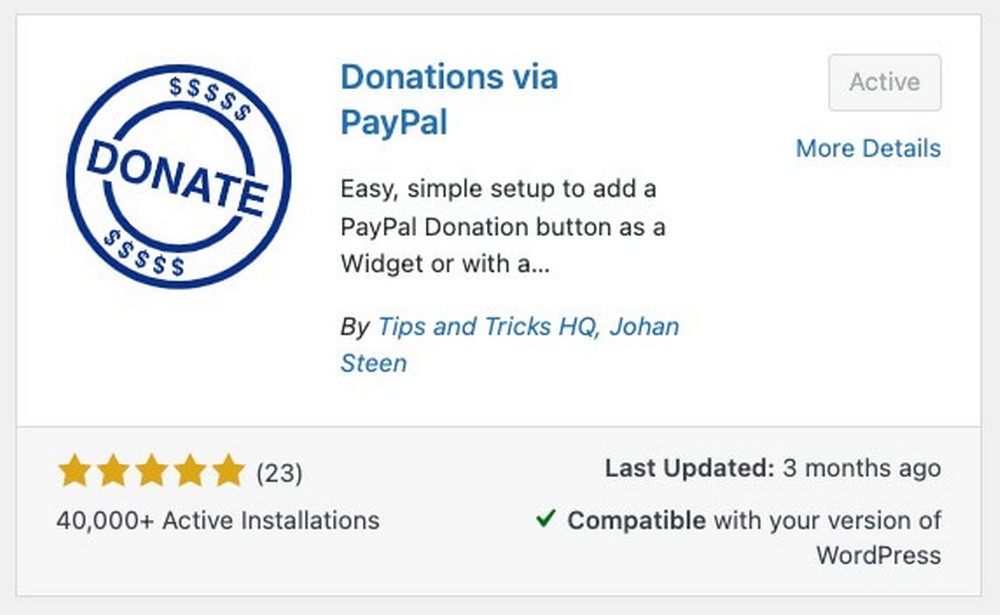 PayPal Donation Plugin