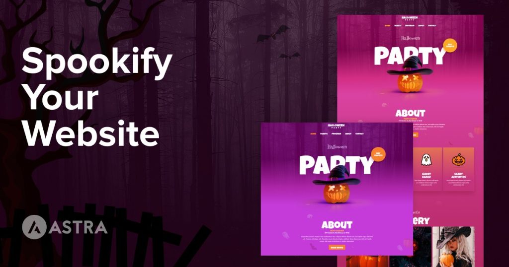 How To Master Halloween Website Design: 8 Essential Tips Astra Halloween template