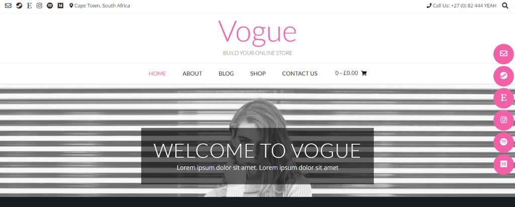 Vogue website demo

