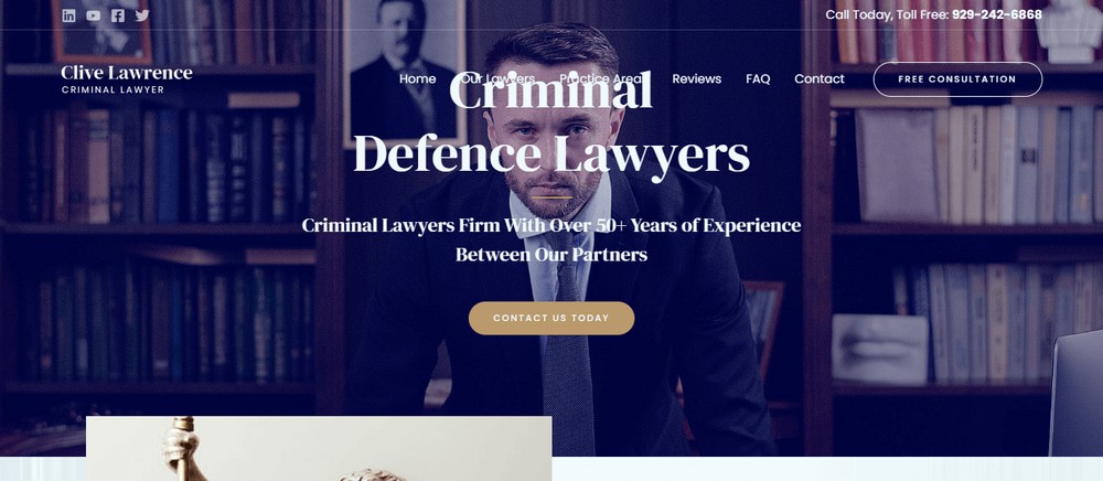 Criminal Lawyer website template