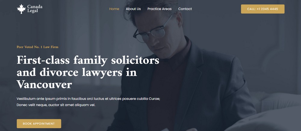 Family Lawyer free website template