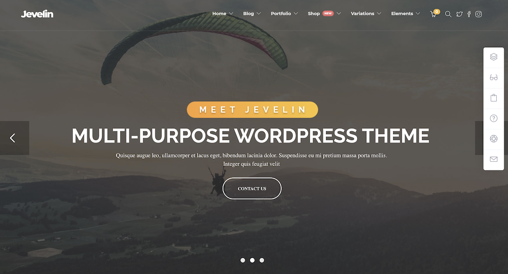 Jevelin Multipurpose WordPress Theme