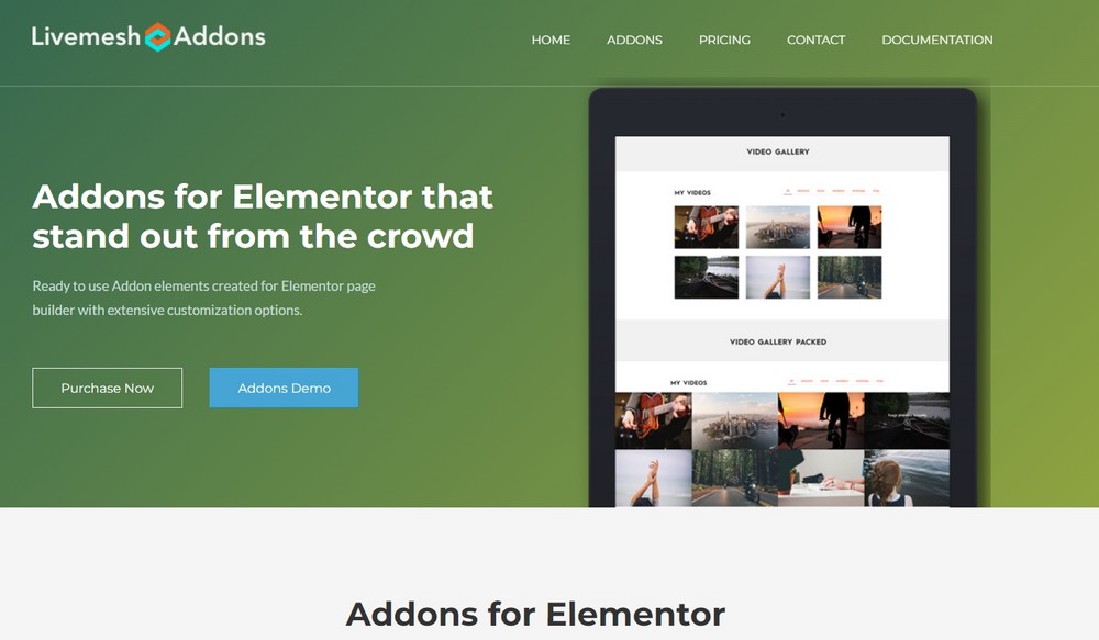 livemesh addons for elementor