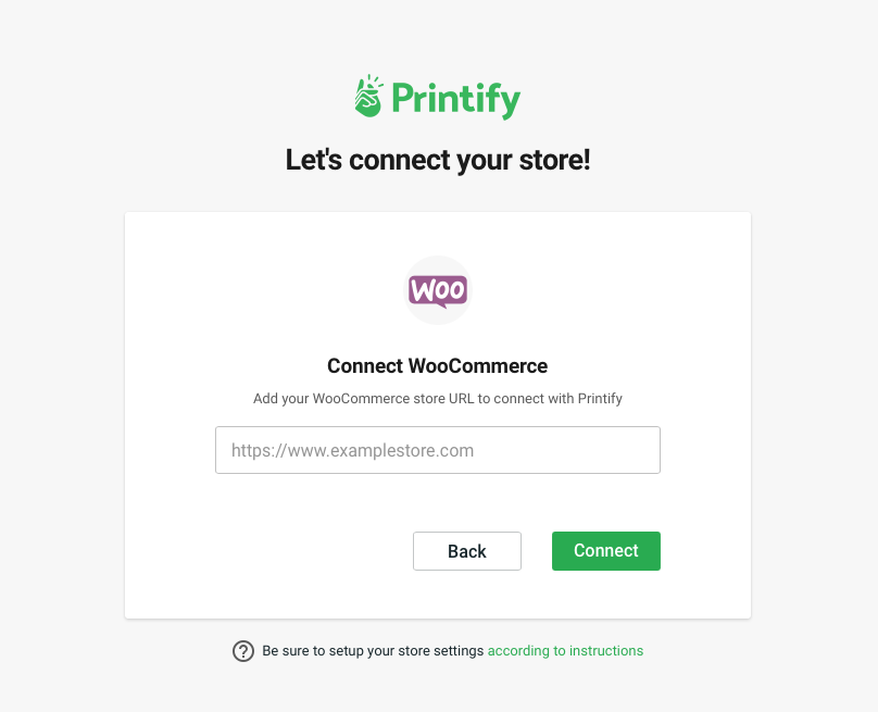 Adding WooCommerce URL to Printify