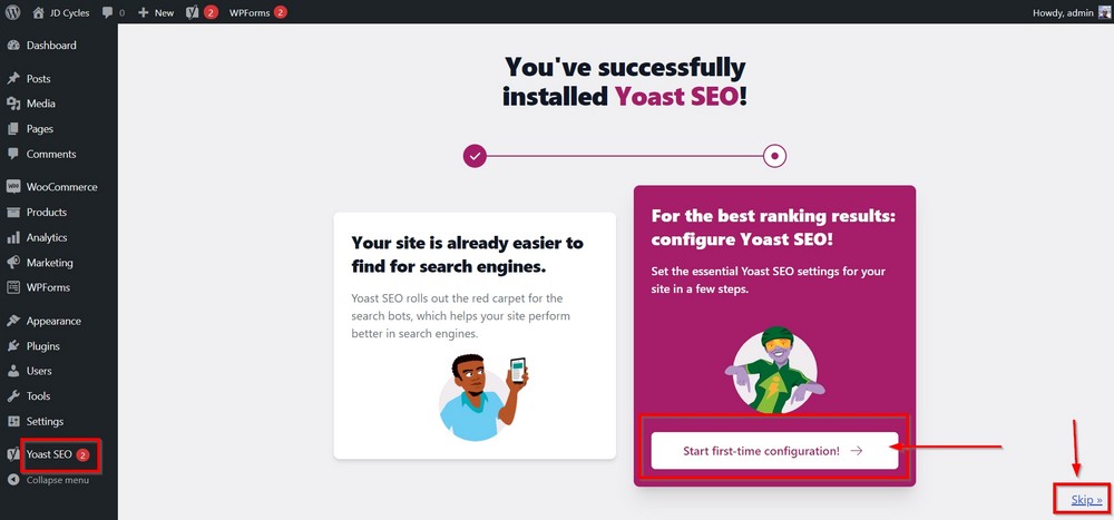 yoast seo wizard