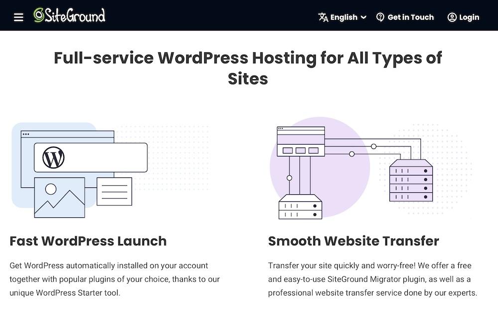 Siteground hosting