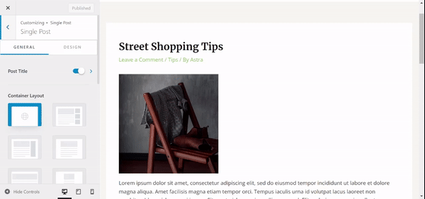 How to Design a Single Blog Page Using Blog Pro Module of Astra?