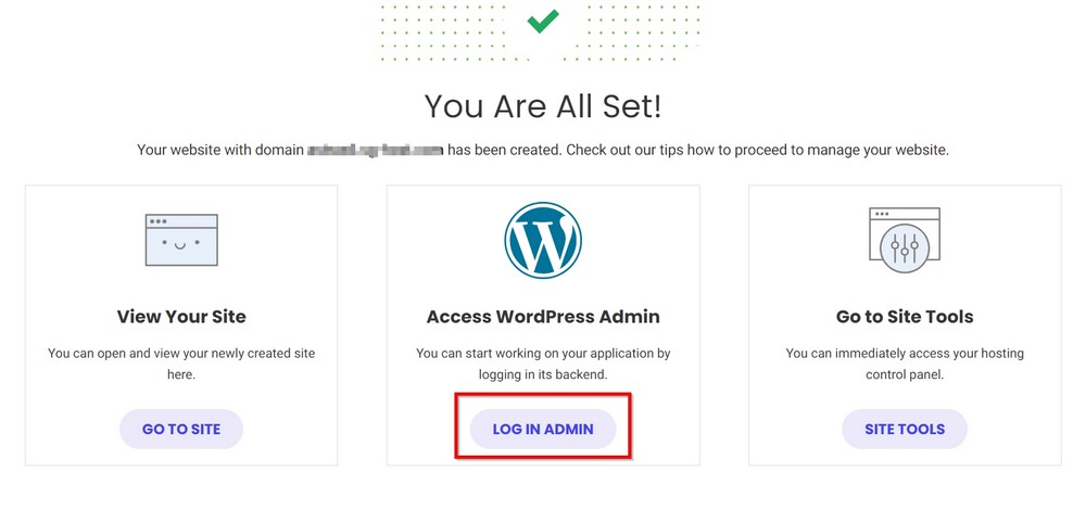 wordpress starter exit link