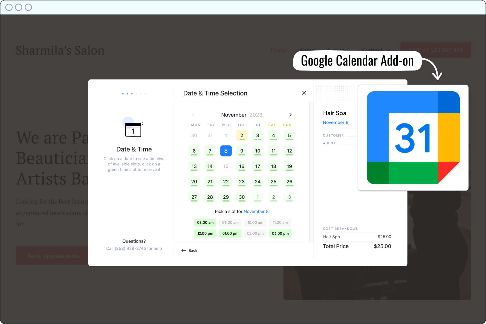 LatePoint Google Calendar integration