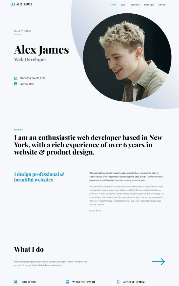 Portfolio & CV