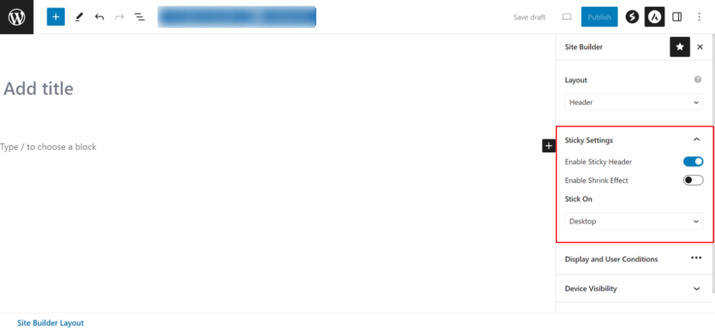 How to Design a Custom Header with Site Builder Module of Astra?