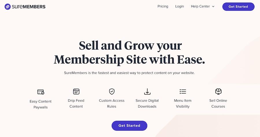 SureMembers plugin to create a membership website