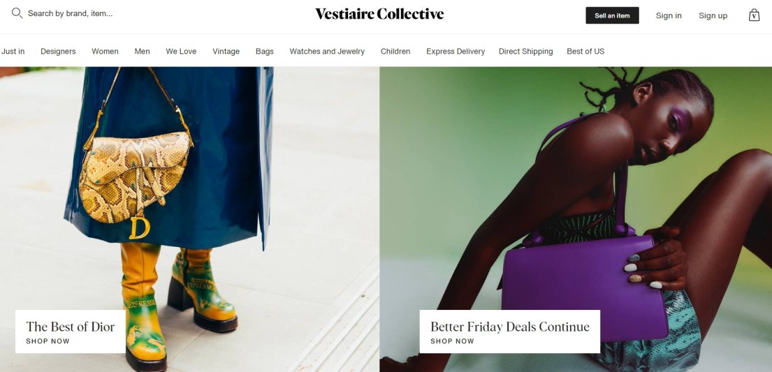 vestiaire collective online thrift store