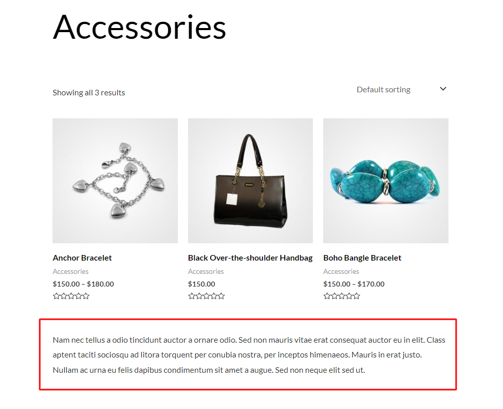 How to Relocate WooCommerce Category Description