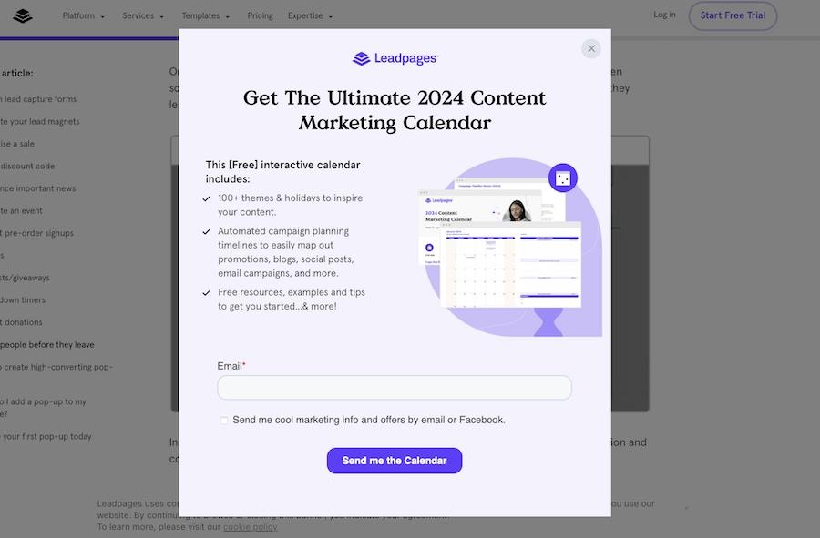  Leadpages popups