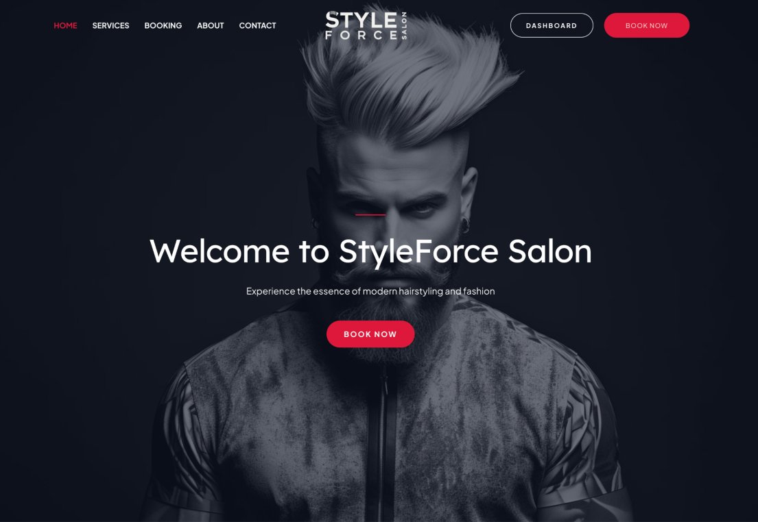 styleforce salon homepage