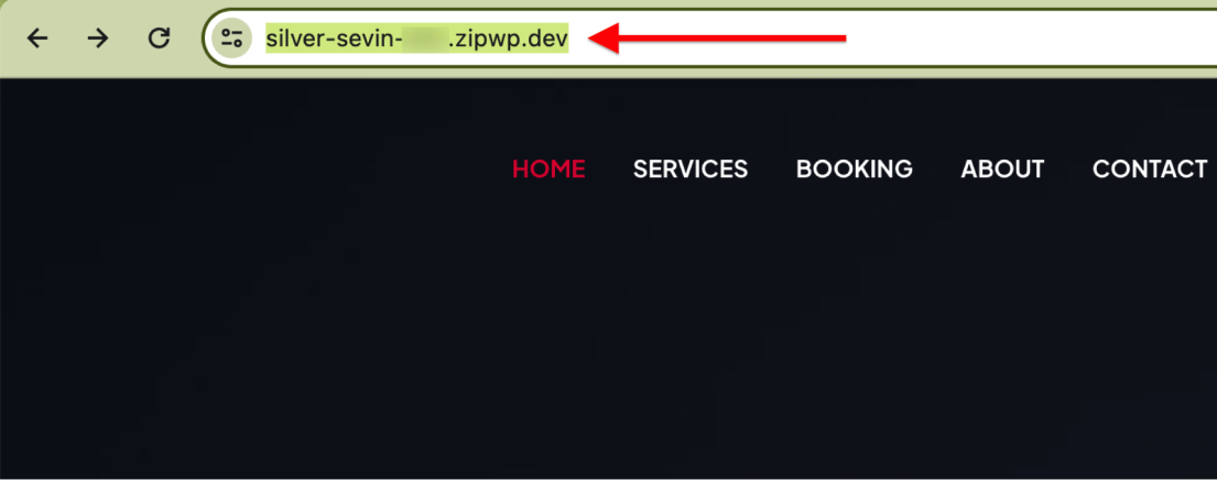 zipwp site URL