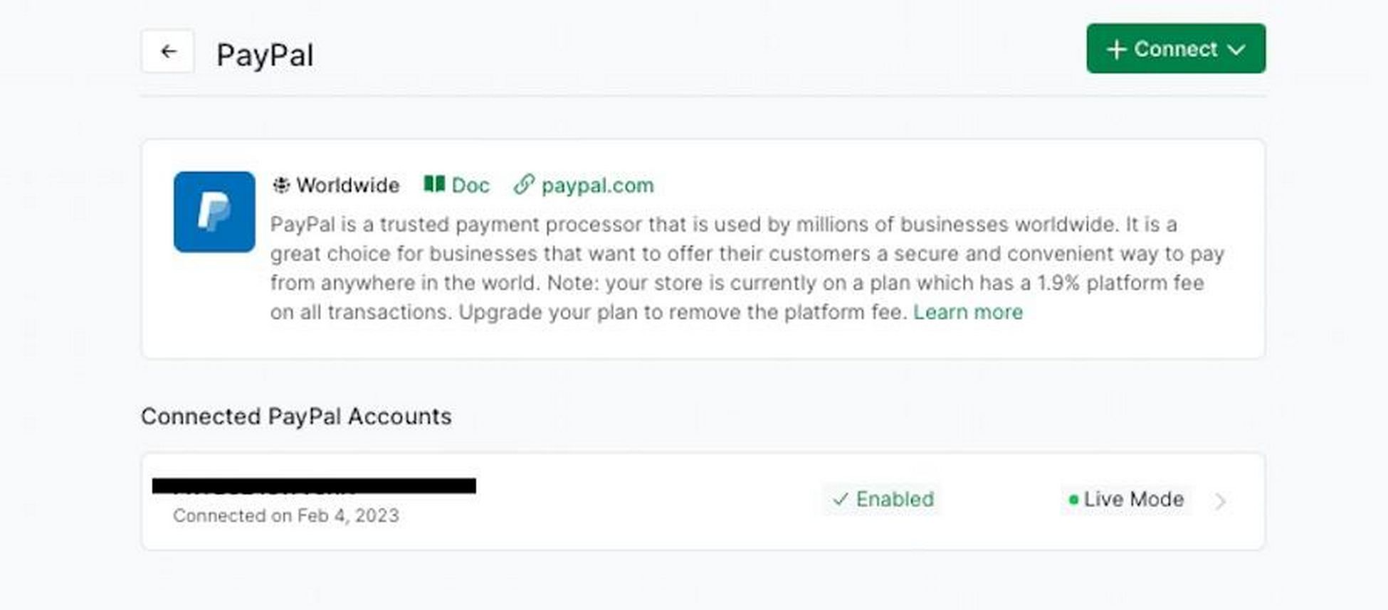 setting up PayPal in SureCart