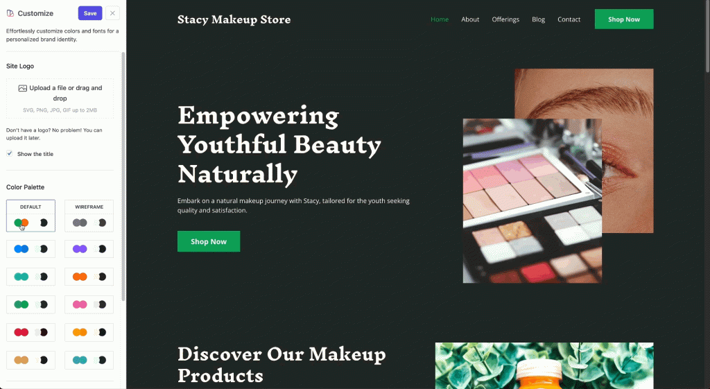 zipwp makes fully customizable website