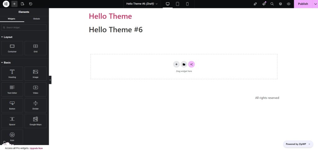 Elementor customization
