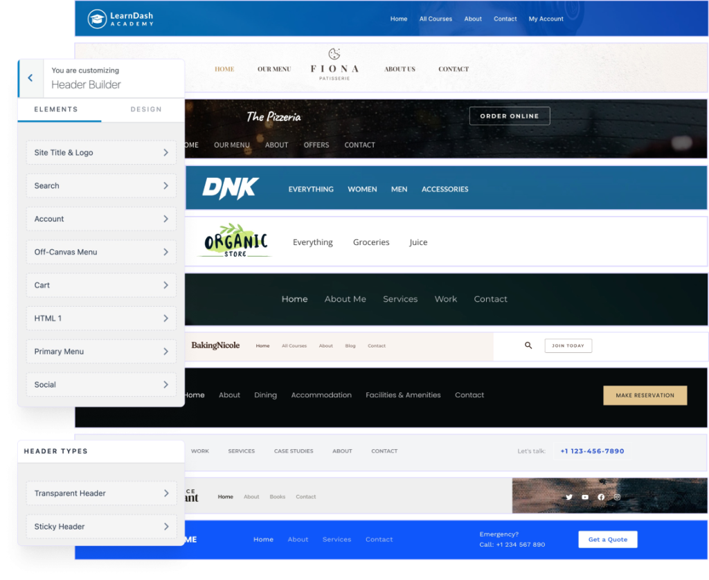 Sleek, Functional Headers