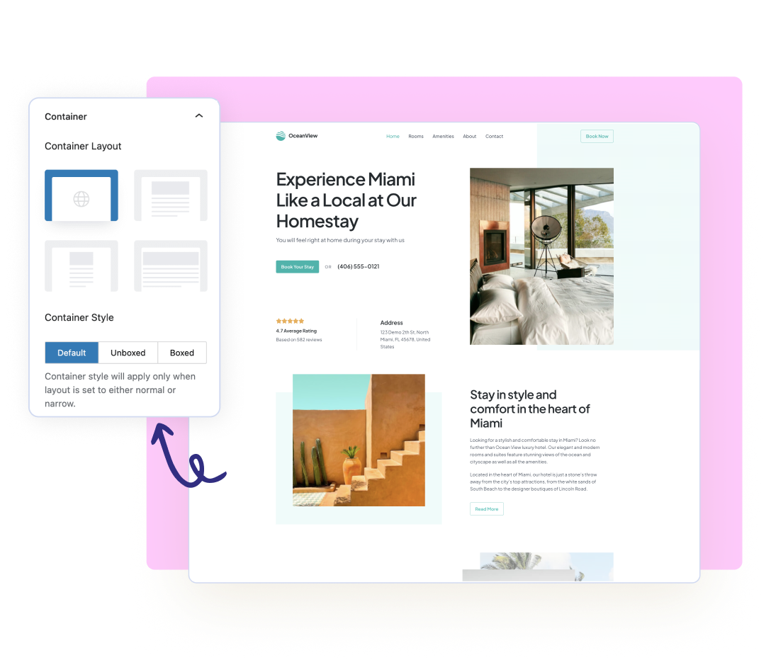 Custom Page Width Options