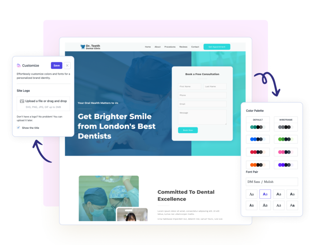 Custom Website Builder Power
