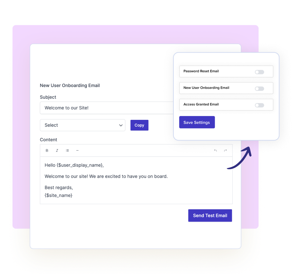Customizable Email Notifications