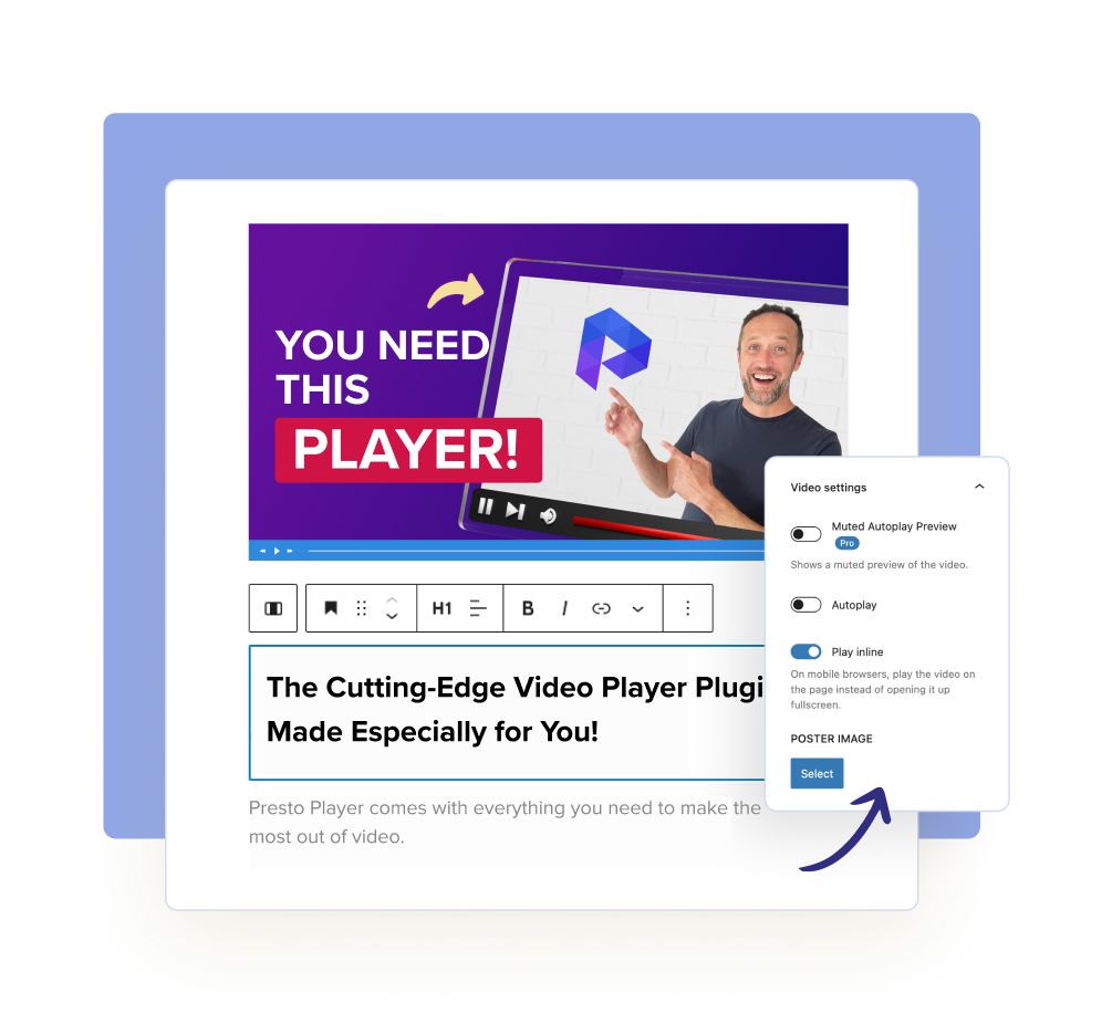 Instant Video Page Creation