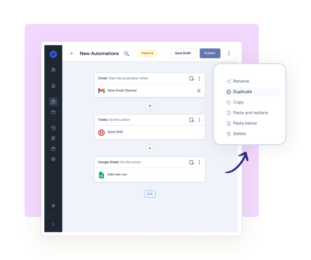 Sleek Workflow Editor 1024x859
